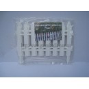 Пластиковый заборчик (белый) комплект из 7 секций
